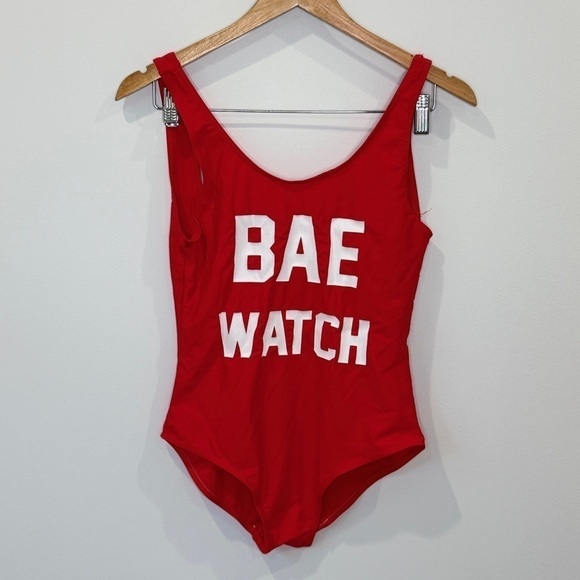 Bae Watch Red One-Piece Swimsuit (Medium) - Picture 1 of 5